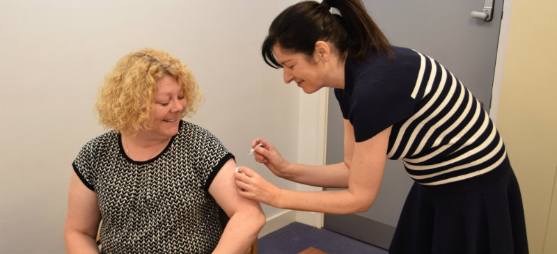 We're urging you to get your flu jab