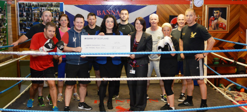Boxing training club's knockout fundraiser for diabetes