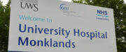 University Hospital Monklands sign PO crop